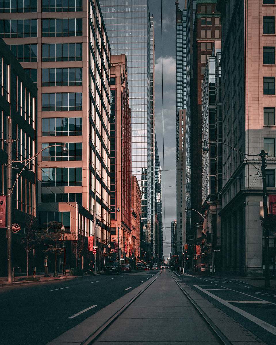 city brown and white concrete building road