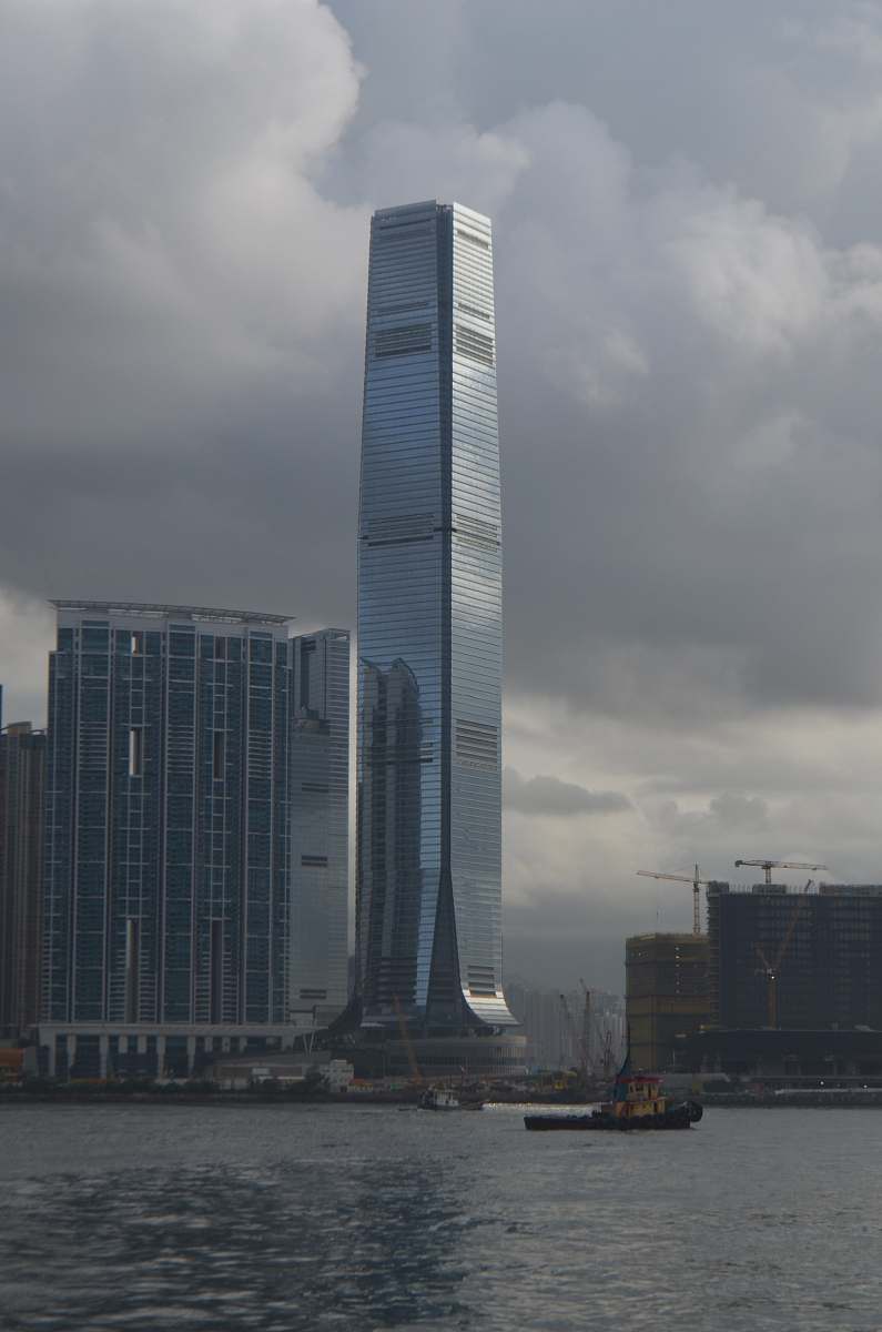 city buildings near ocean grey