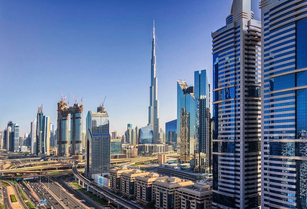 City Burj Khalifa Near City Buildings High Rise Image Free Photo