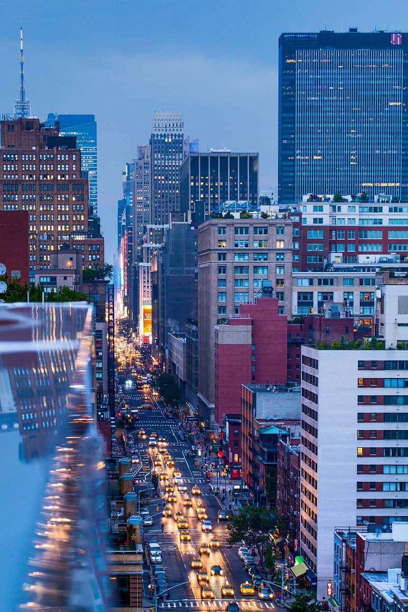 city city building during night downtown