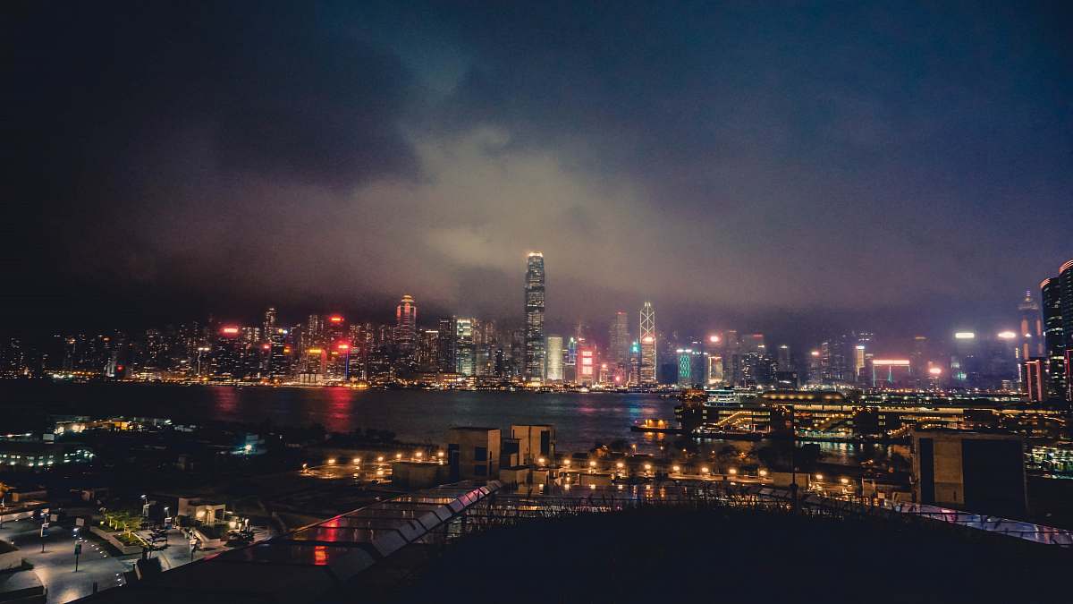 city city skyline during night time metropolis