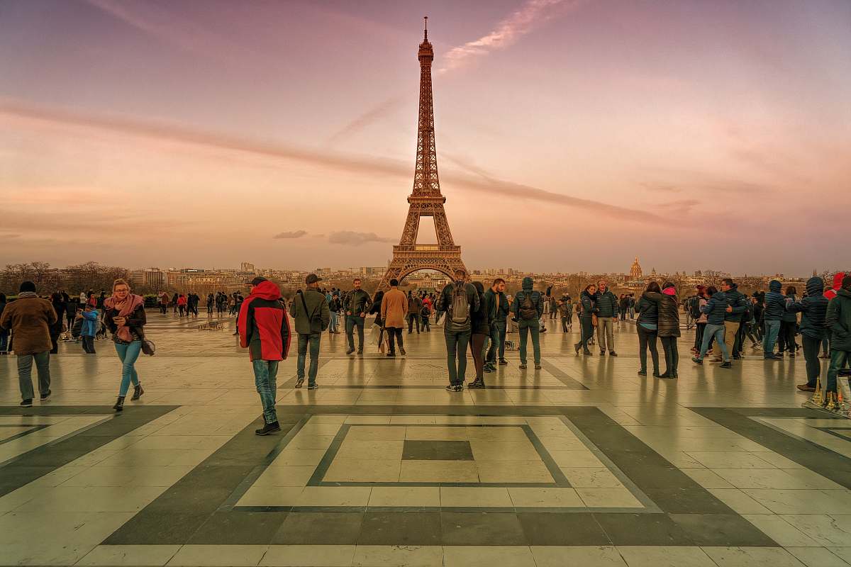 urban Eiffel Tower, Paris downtown