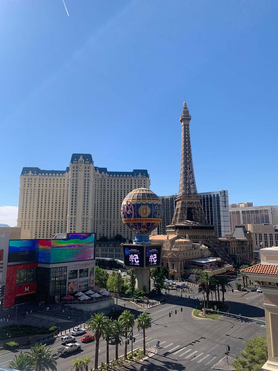 city Eiffel Tower Replica downtown