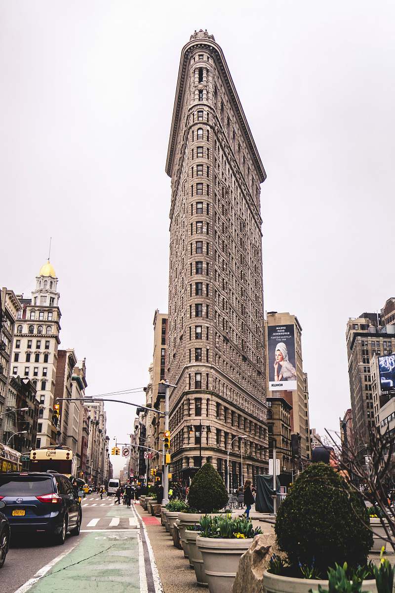 city flatiron building, Newyork architecture