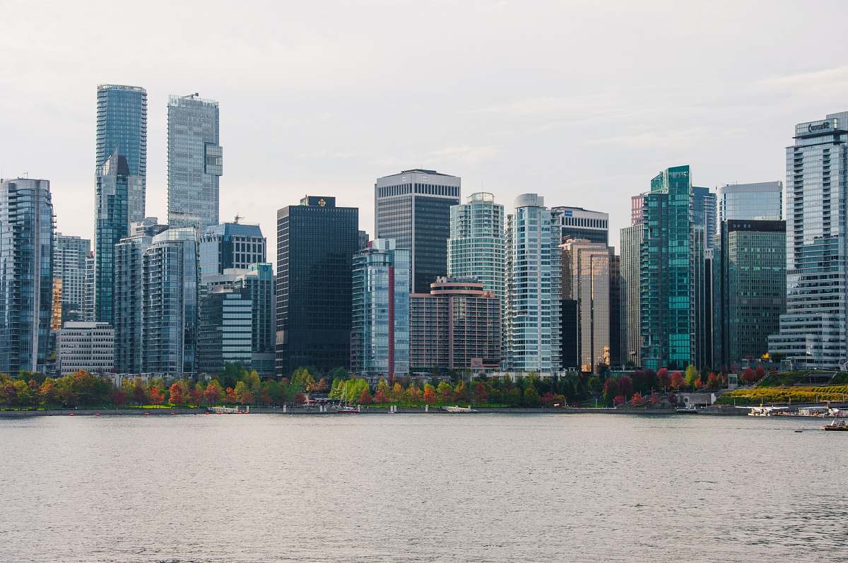 city gray concrete buildings near body of water high rise