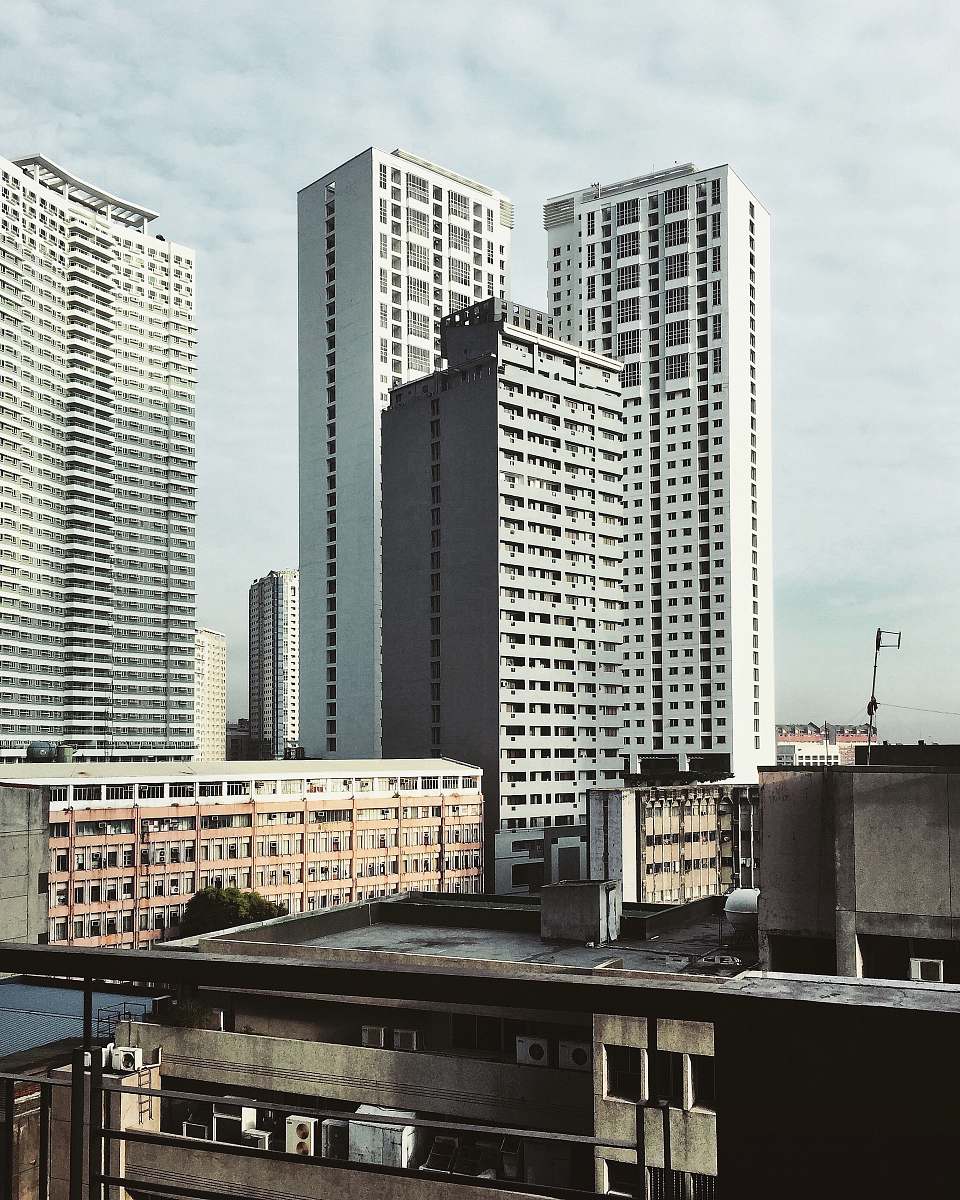 city gray painted buildign urban