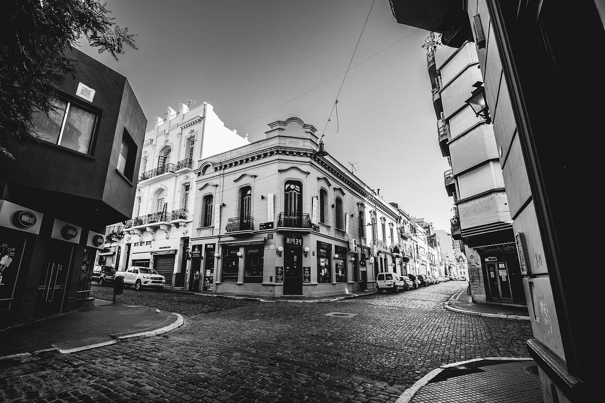 city greyscale photography of buildings black-and-white