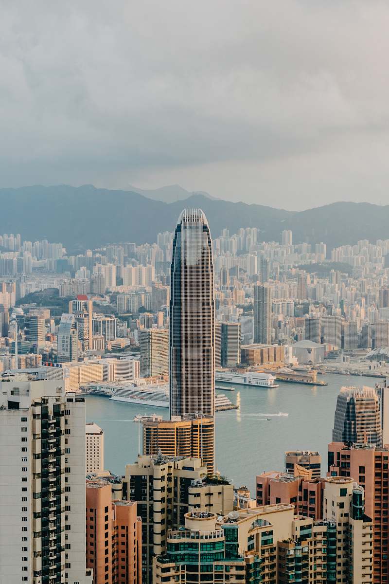 city high-angle photography of concrete buildings at daytime high rise