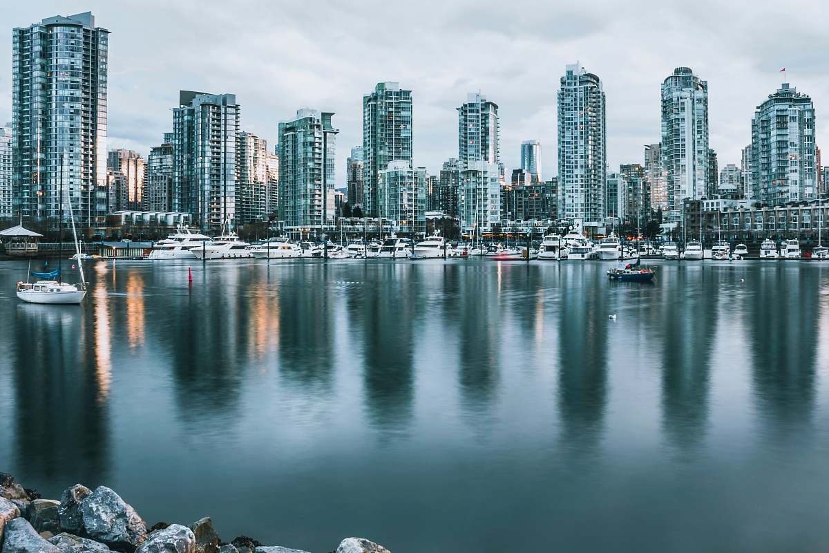 city high rise buildings reflected on water during daytime high rise