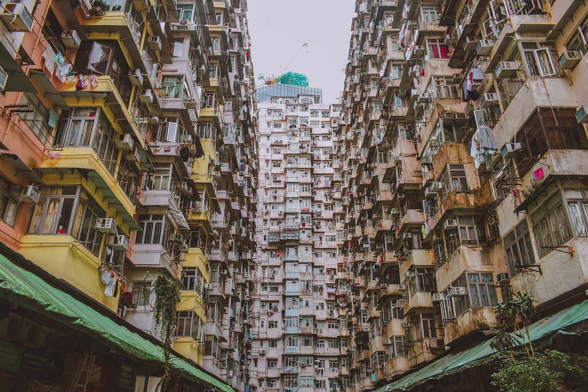 city houses in building high rise
