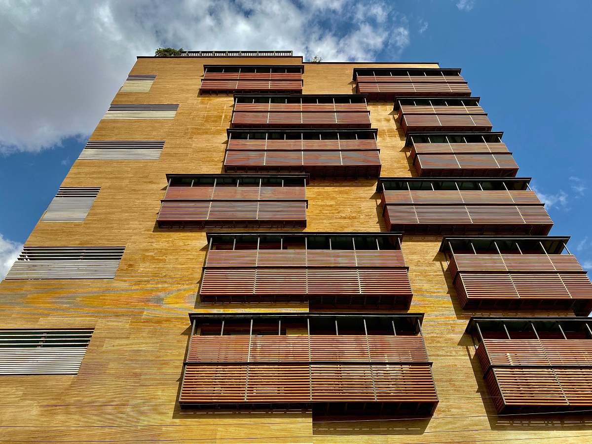city low angle photography of building during daytime high rise