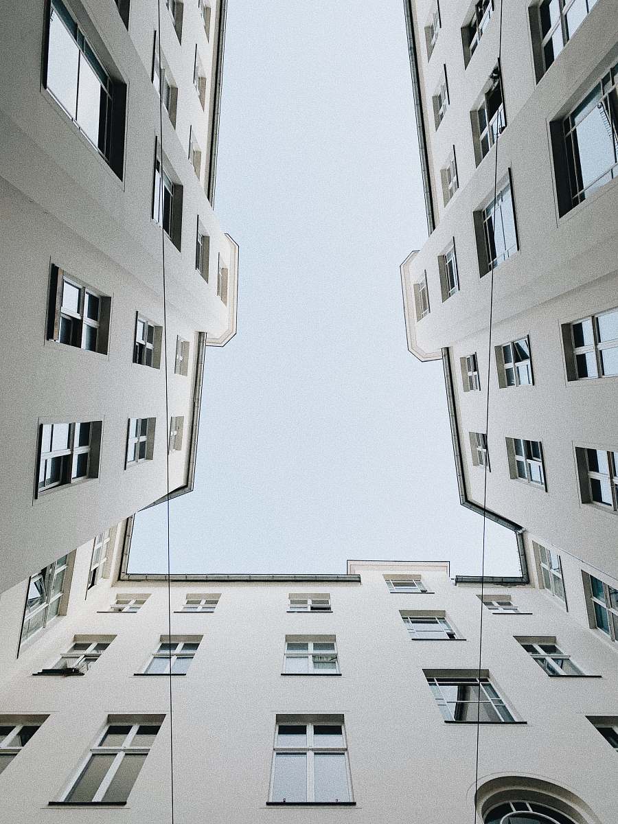 town low-angle photography of building urban