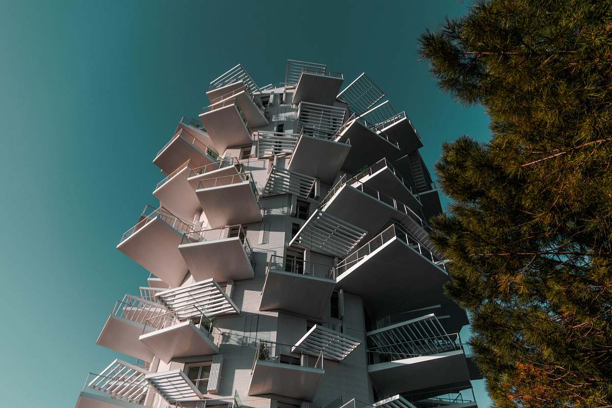 city low angle view photography of white building urban