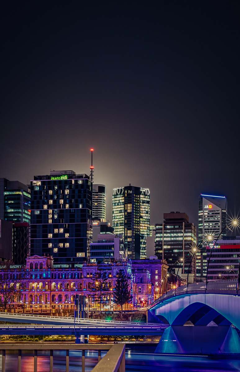 city nighttime city skyline town