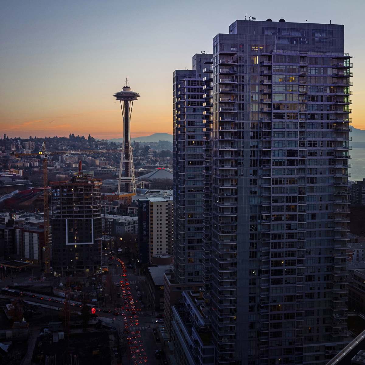 city Space Needle high rise