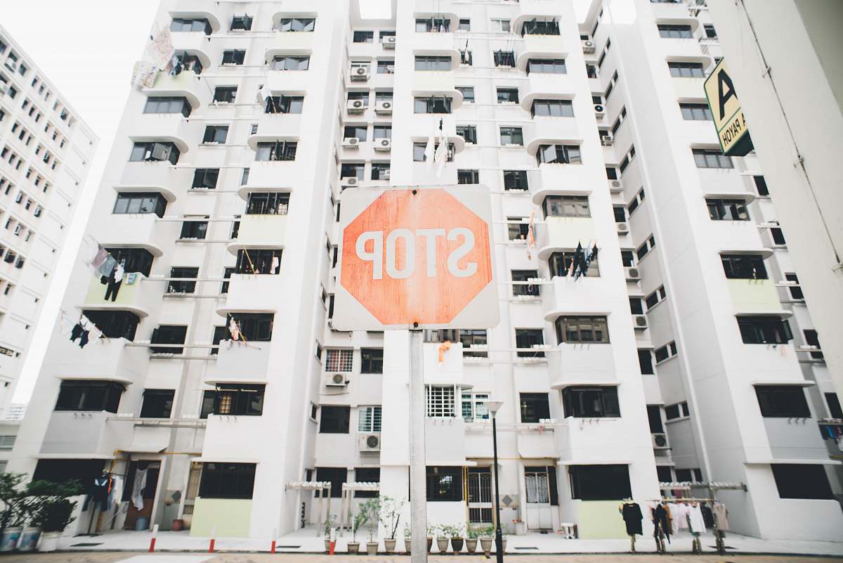 city Stop poster high rise