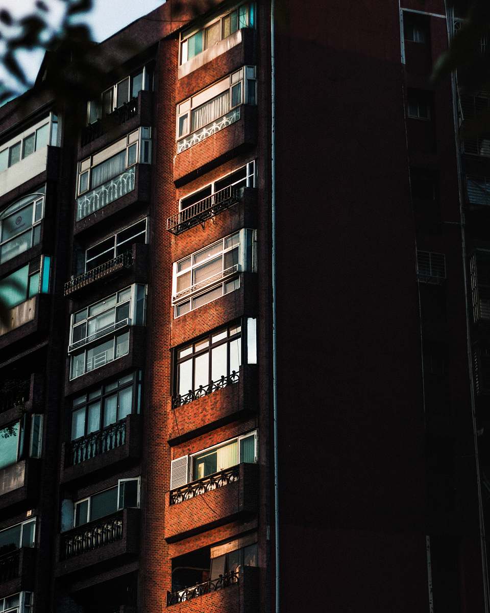 city view of brown building home decor