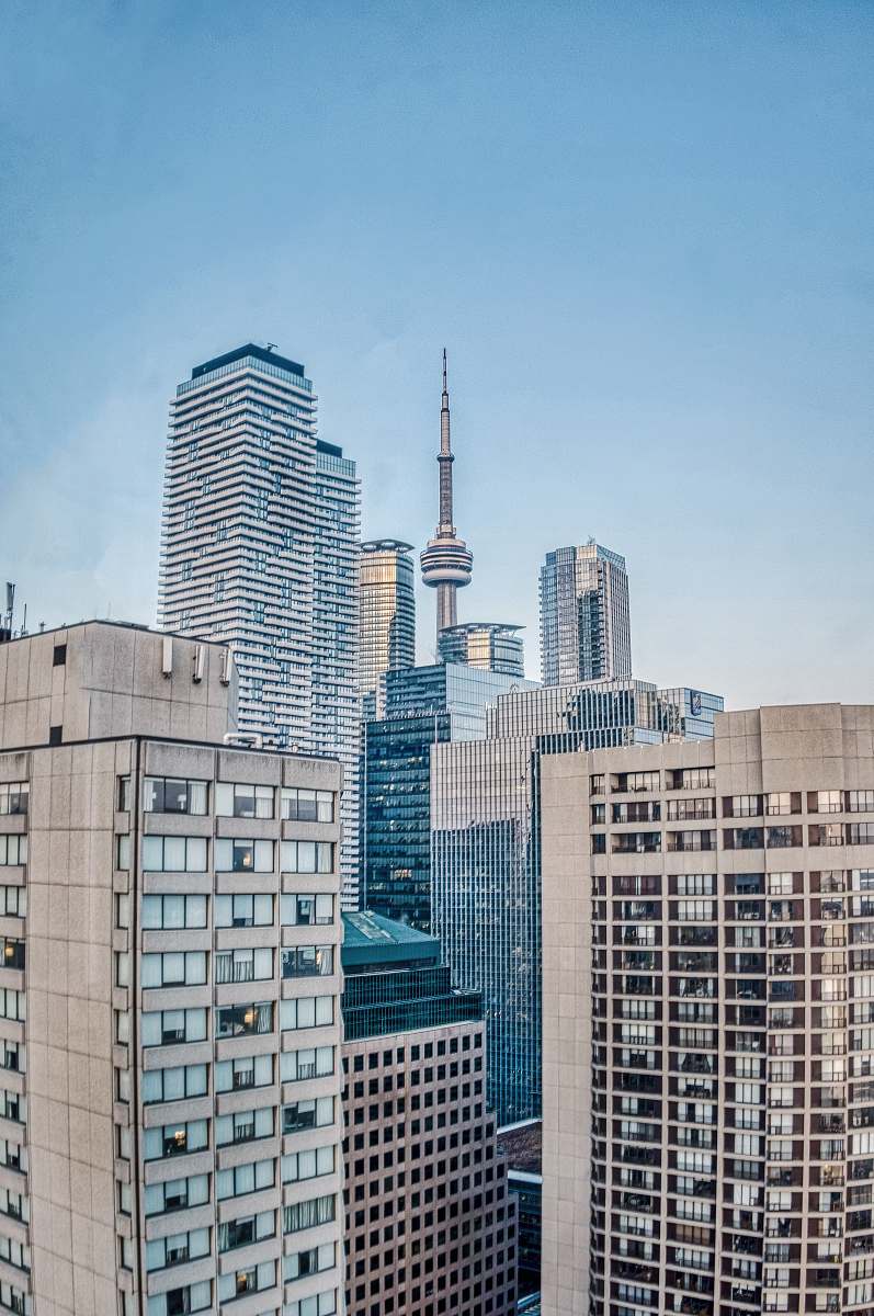 city view of cityscape high rise
