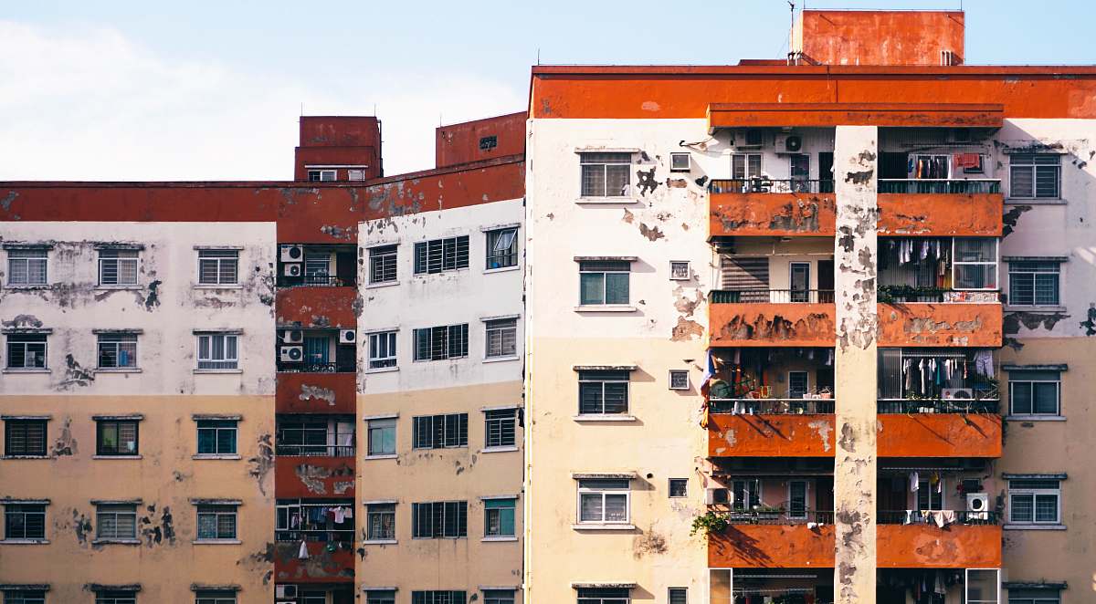 city white and brown building high rise