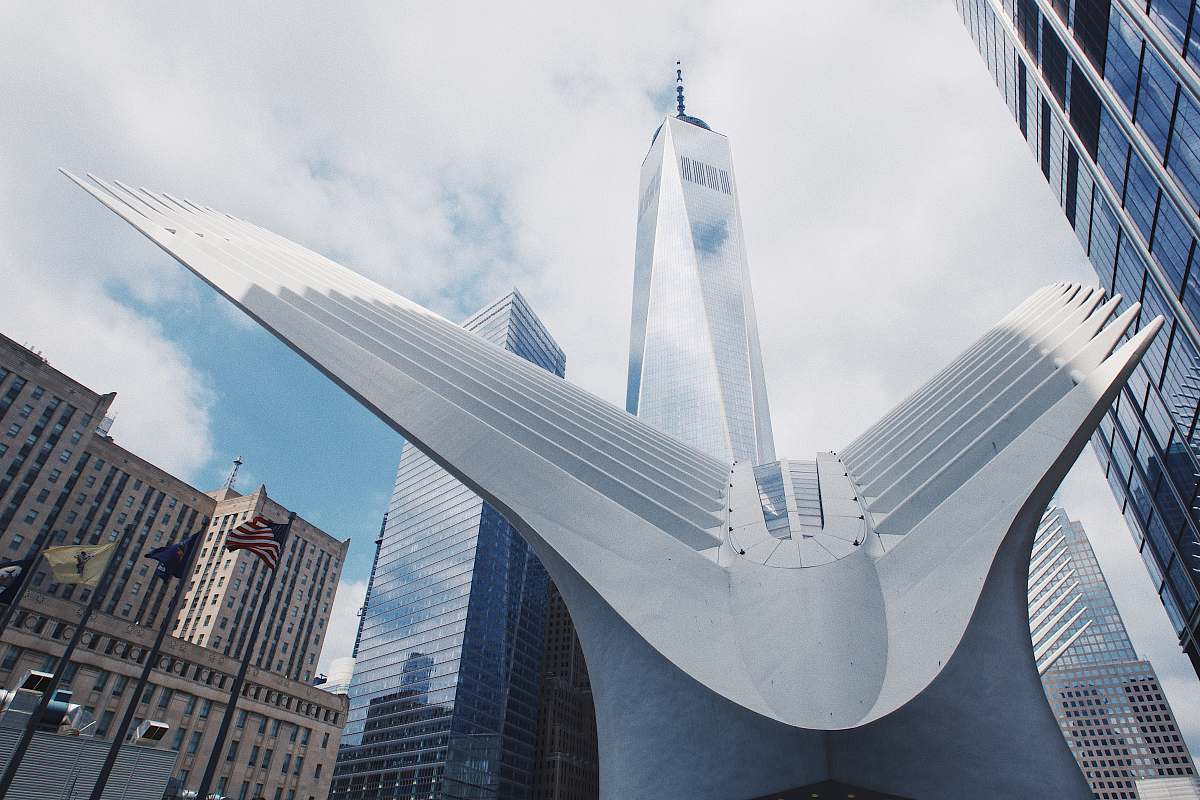 city white and grey structure building office building