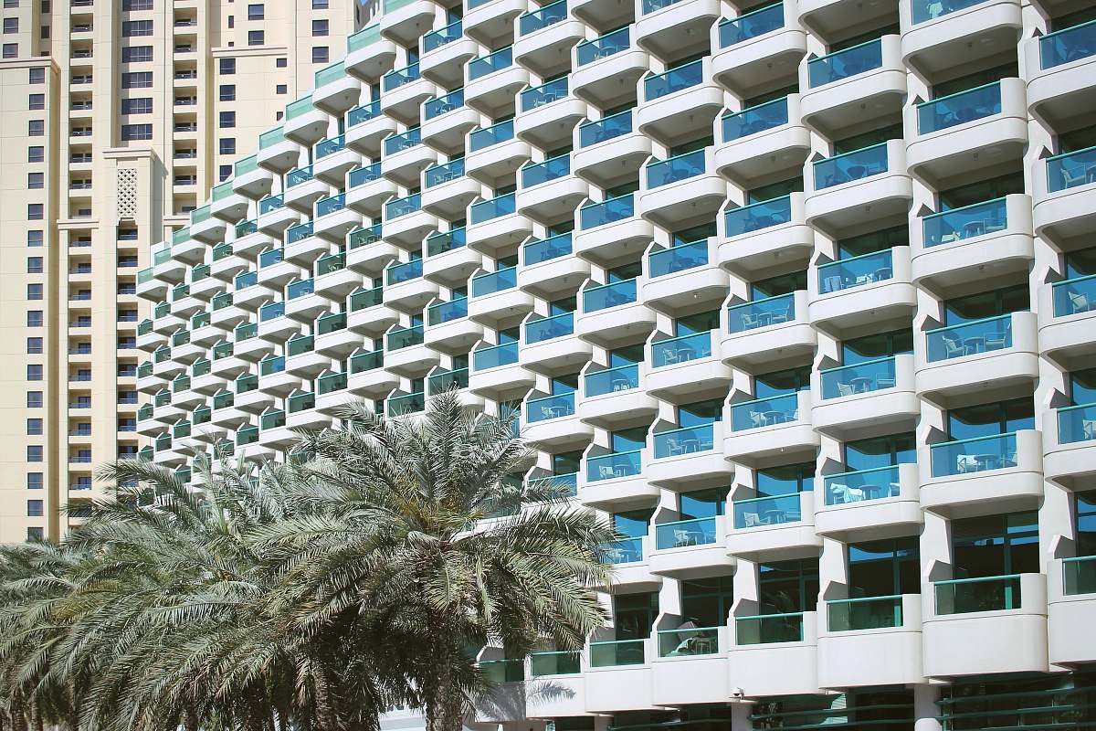 condo white high-rise building housing