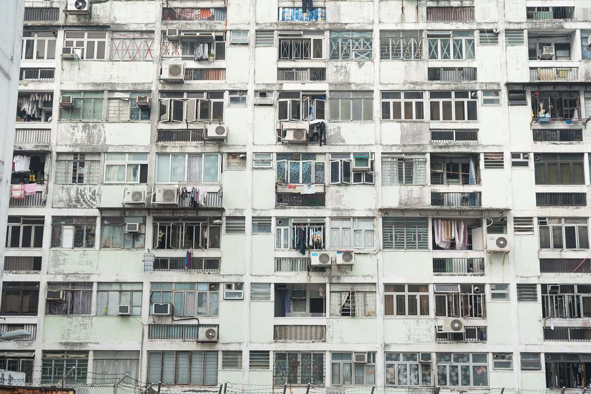 city white painted building home decor