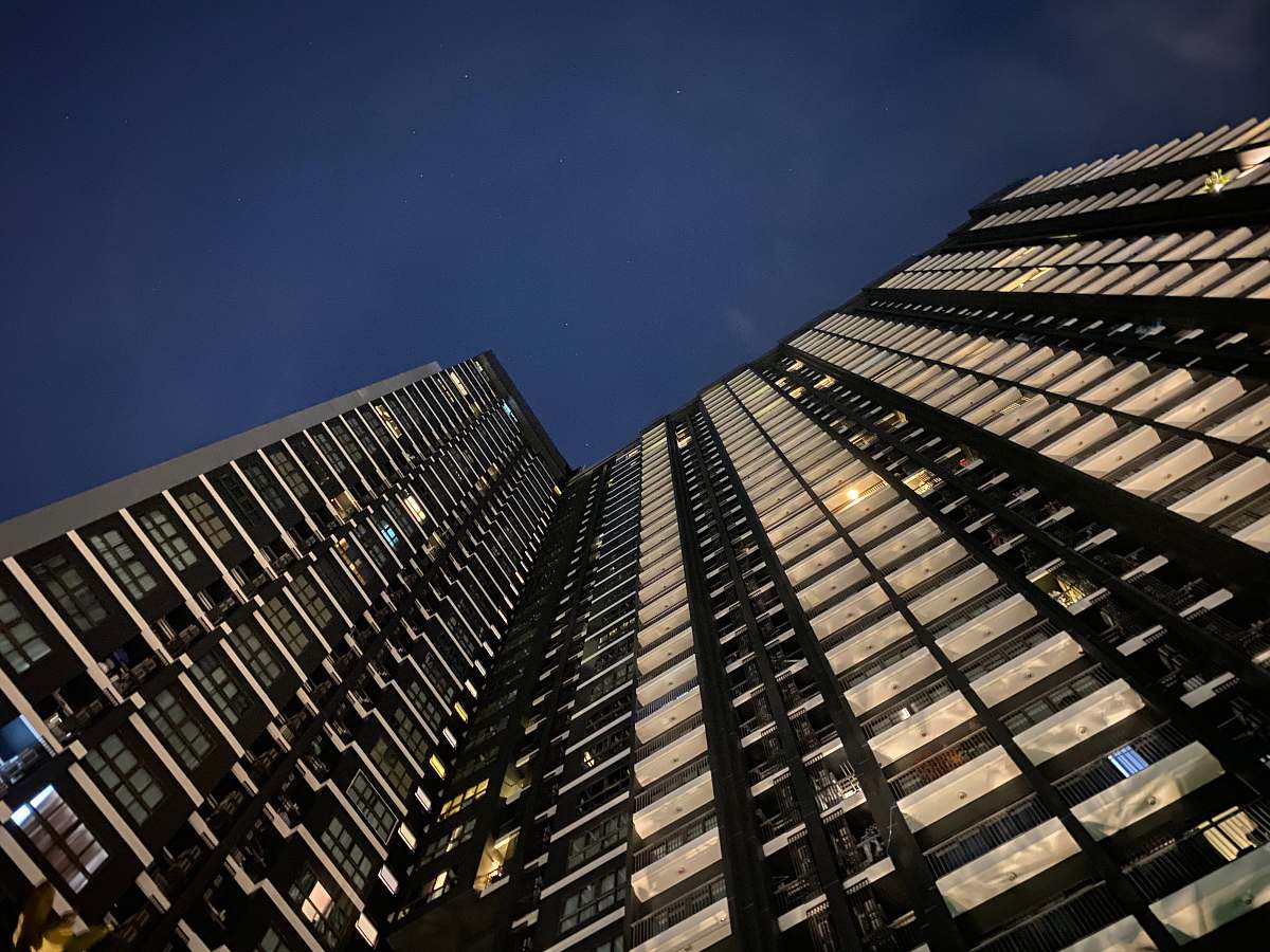 city worm view photo of black building during daytime office building