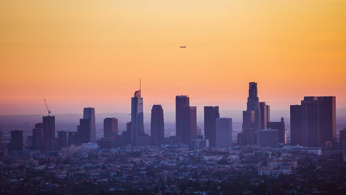 urban aerial photography of buildings town