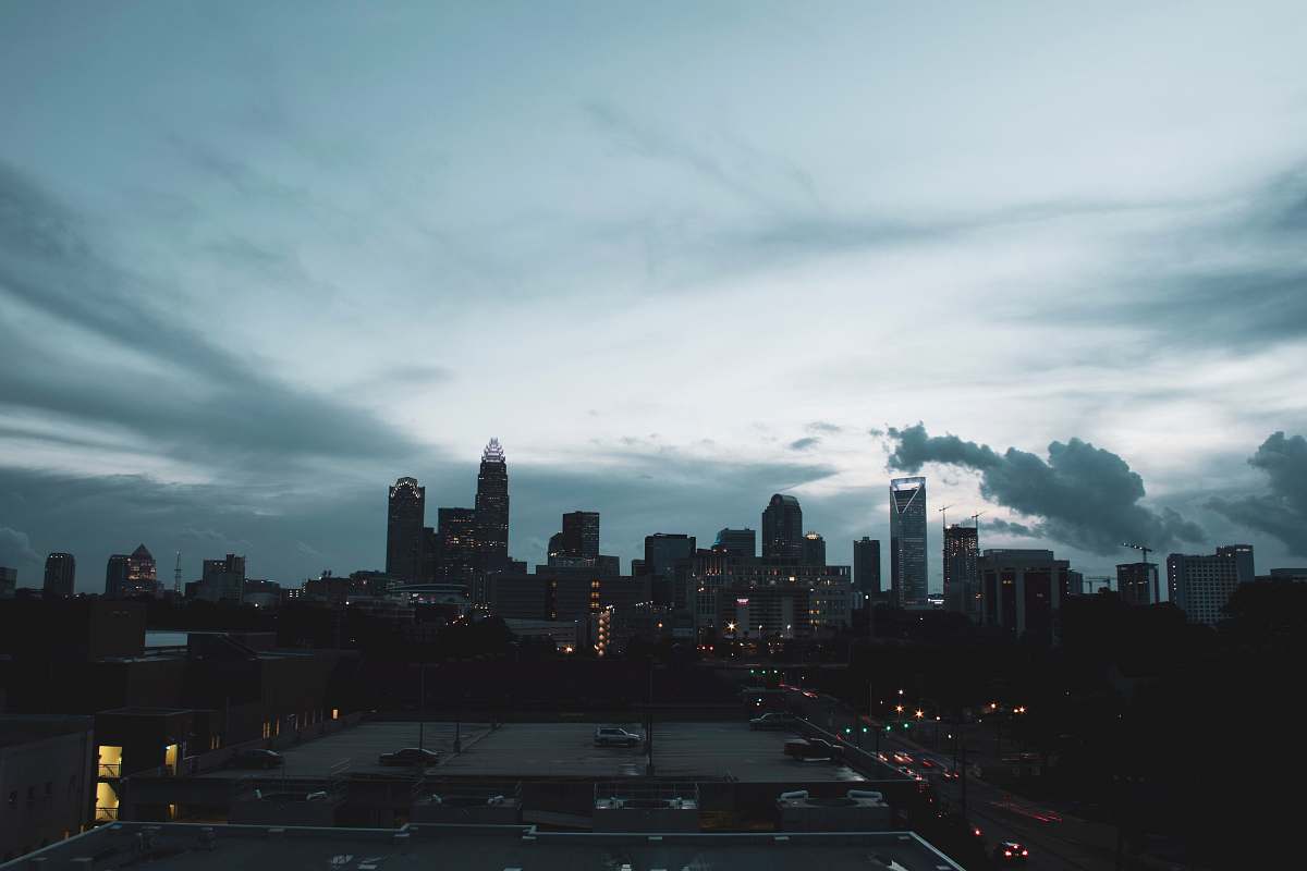 urban aerial photography of city nature