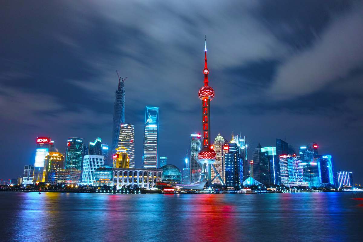 building architectural photograph of lighted city sky architecture