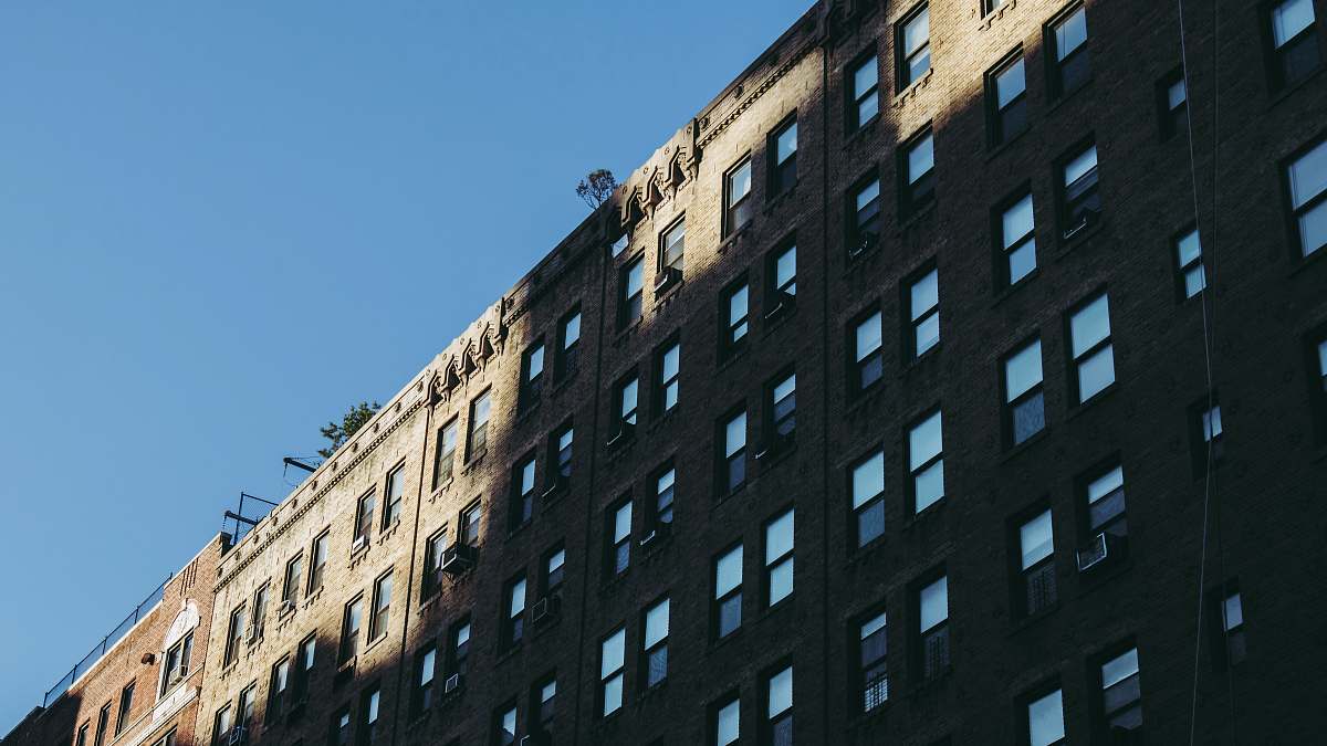 town brown building high rise