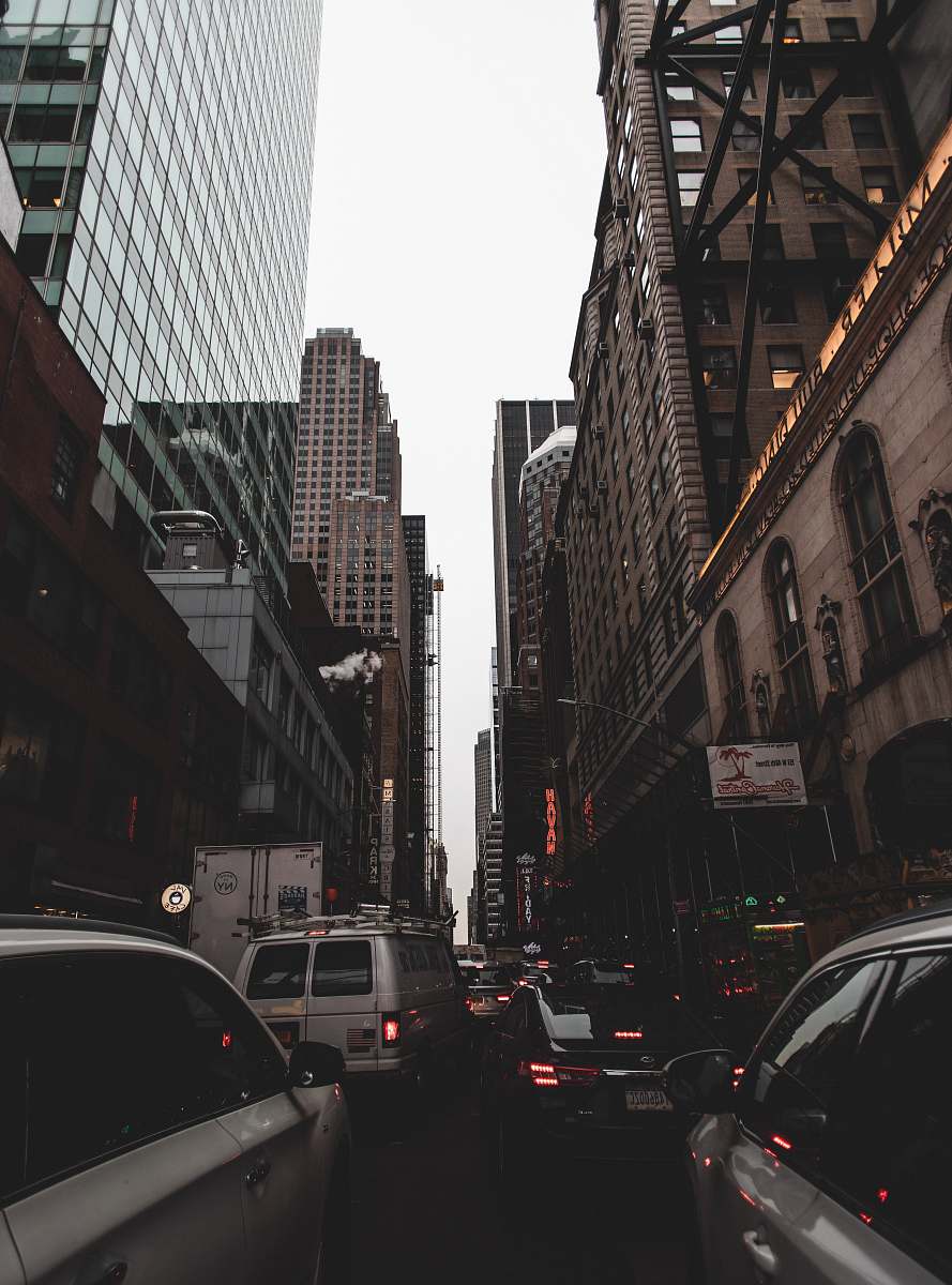 town city during day urban