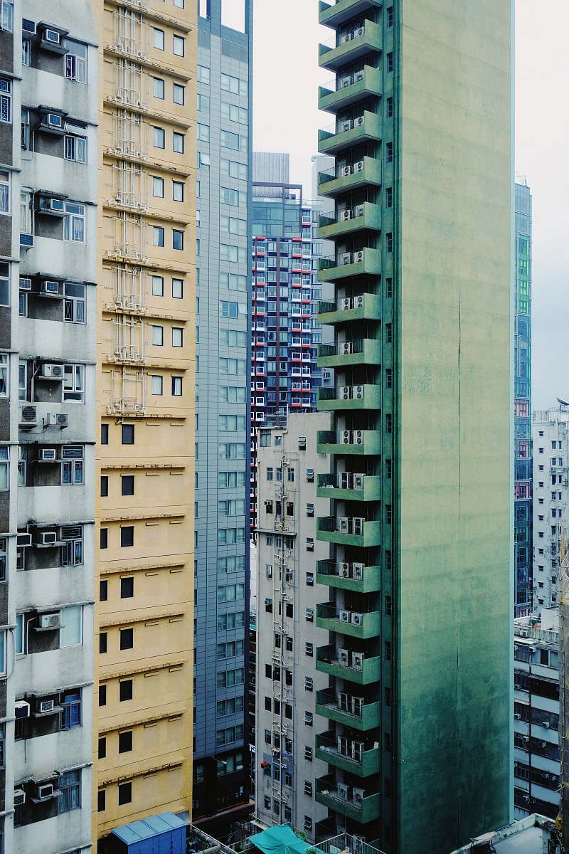 building concrete buildings urban