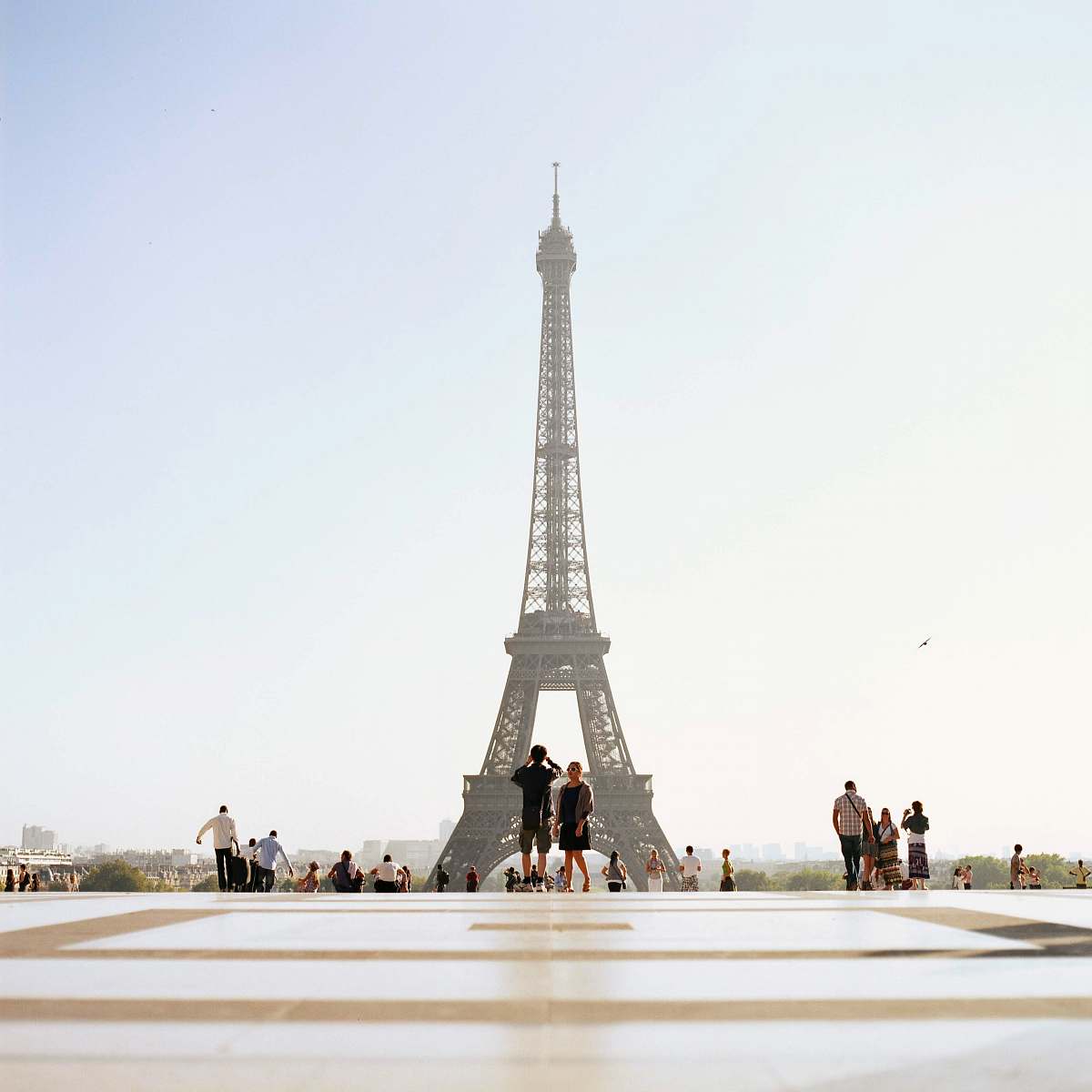 human Eiffel Tower, Paris person