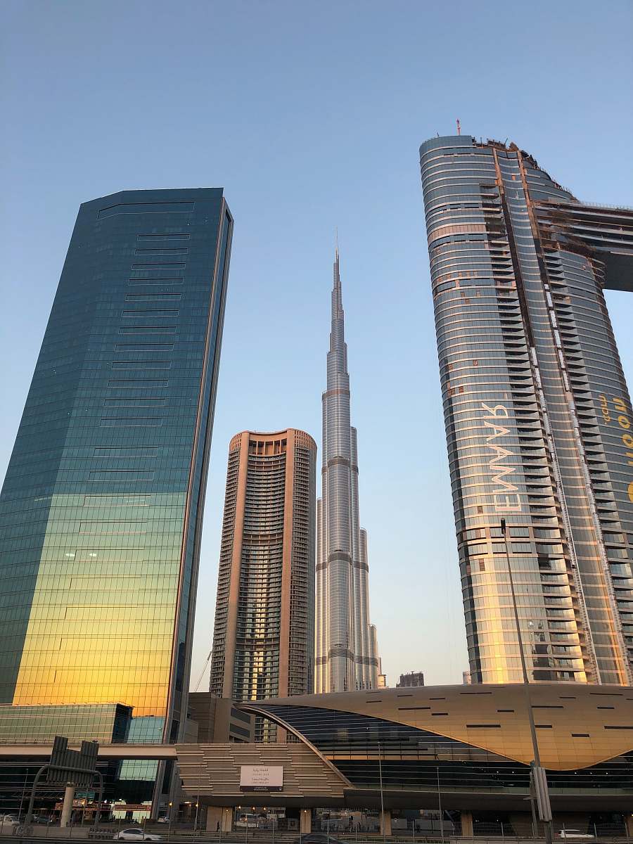 building Emaar building near buildings high rise