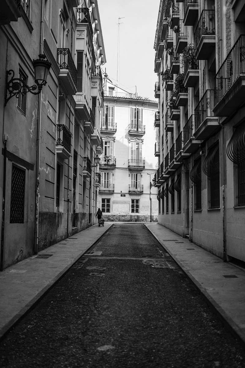building greyscale photo of buildings black-and-white