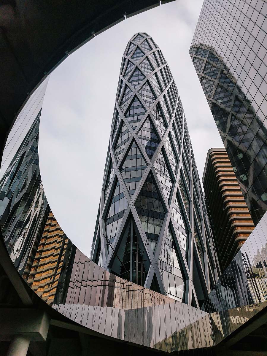 architecture high-rise building in city during daytime skyscraper