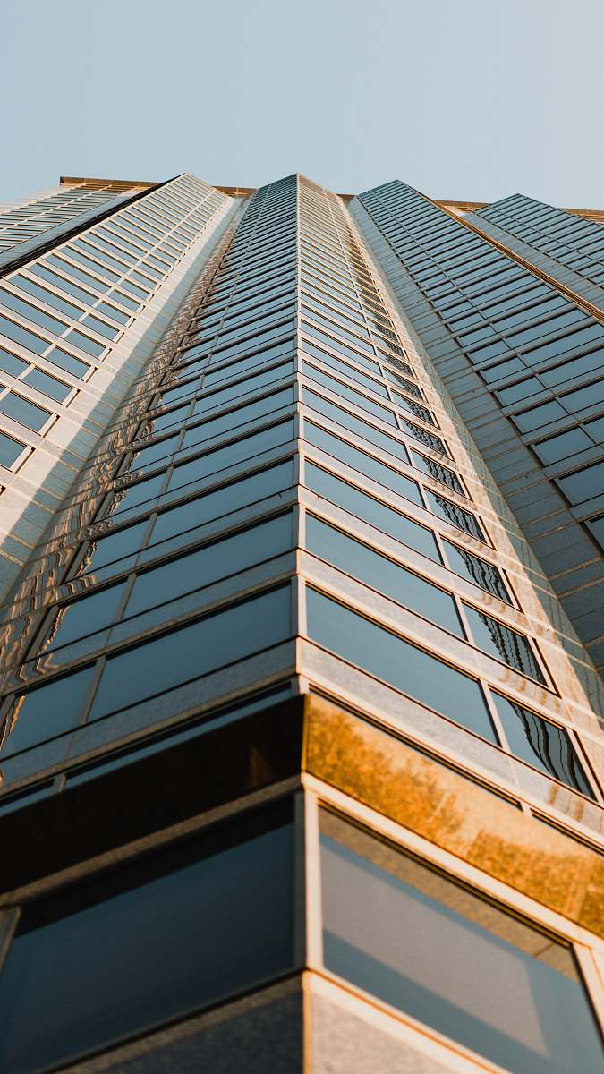 building low-angle photography of high-rise building office building