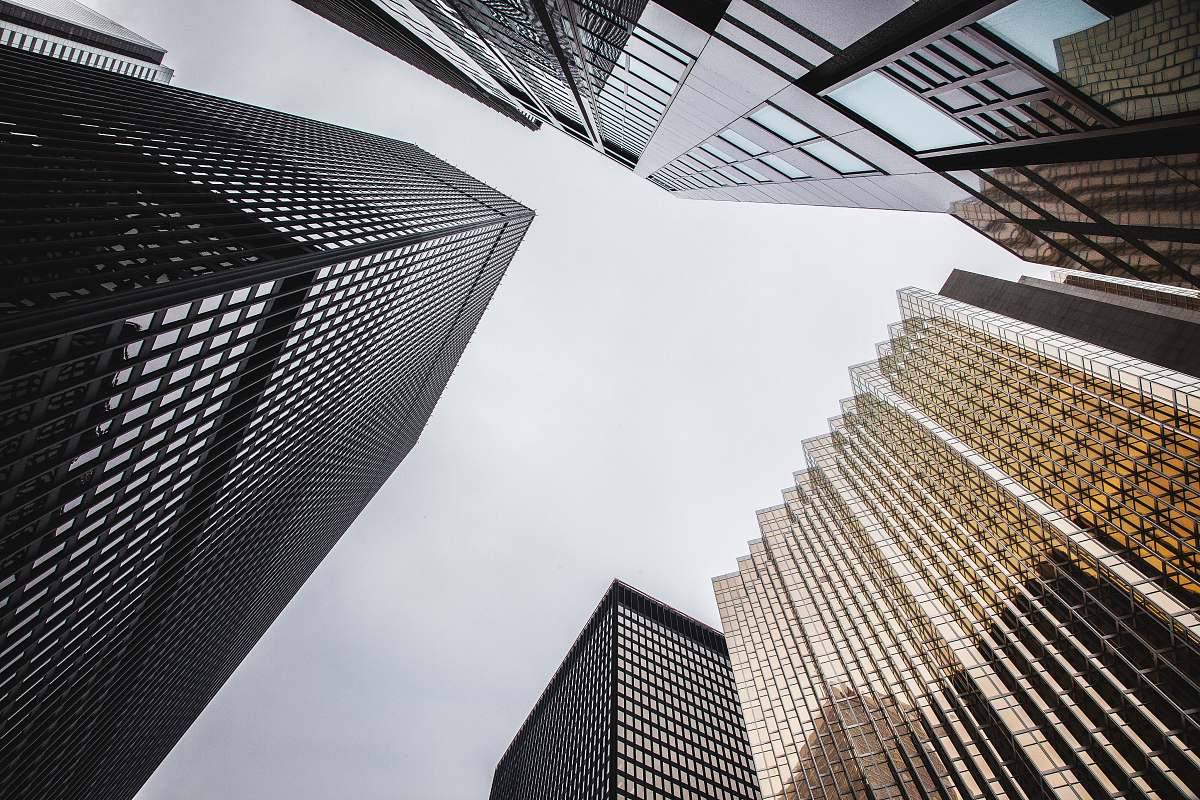 architecture low-angle photography of high-rise buildings skyscraper