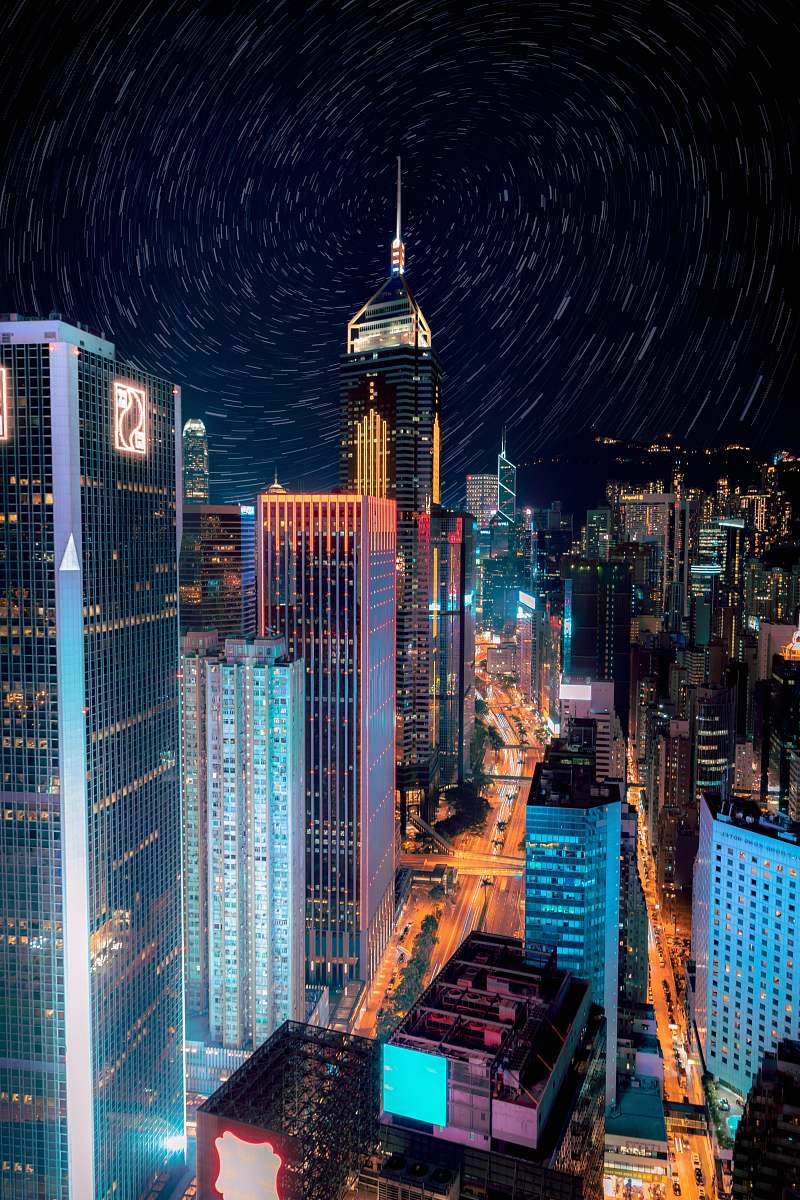 urban New York City during nighttime town