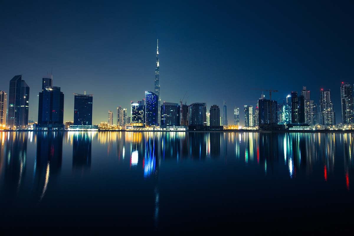 building panoramic photography of the city during night dubai
