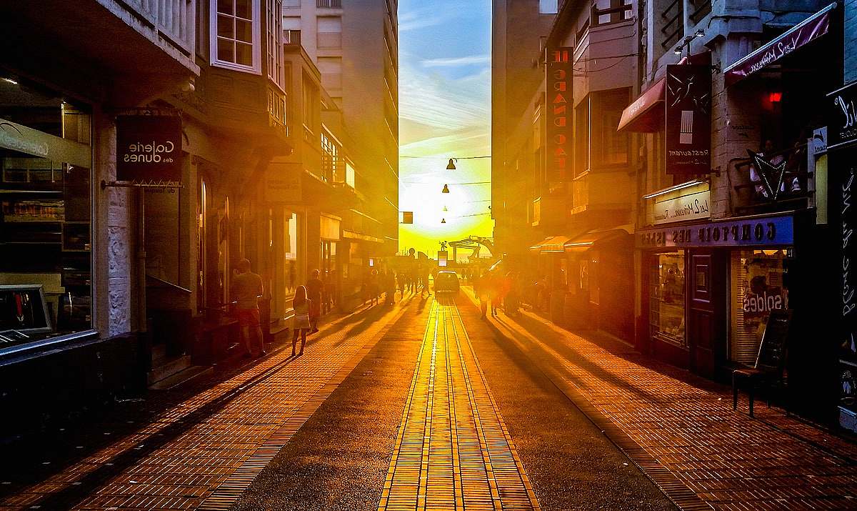 building road way street