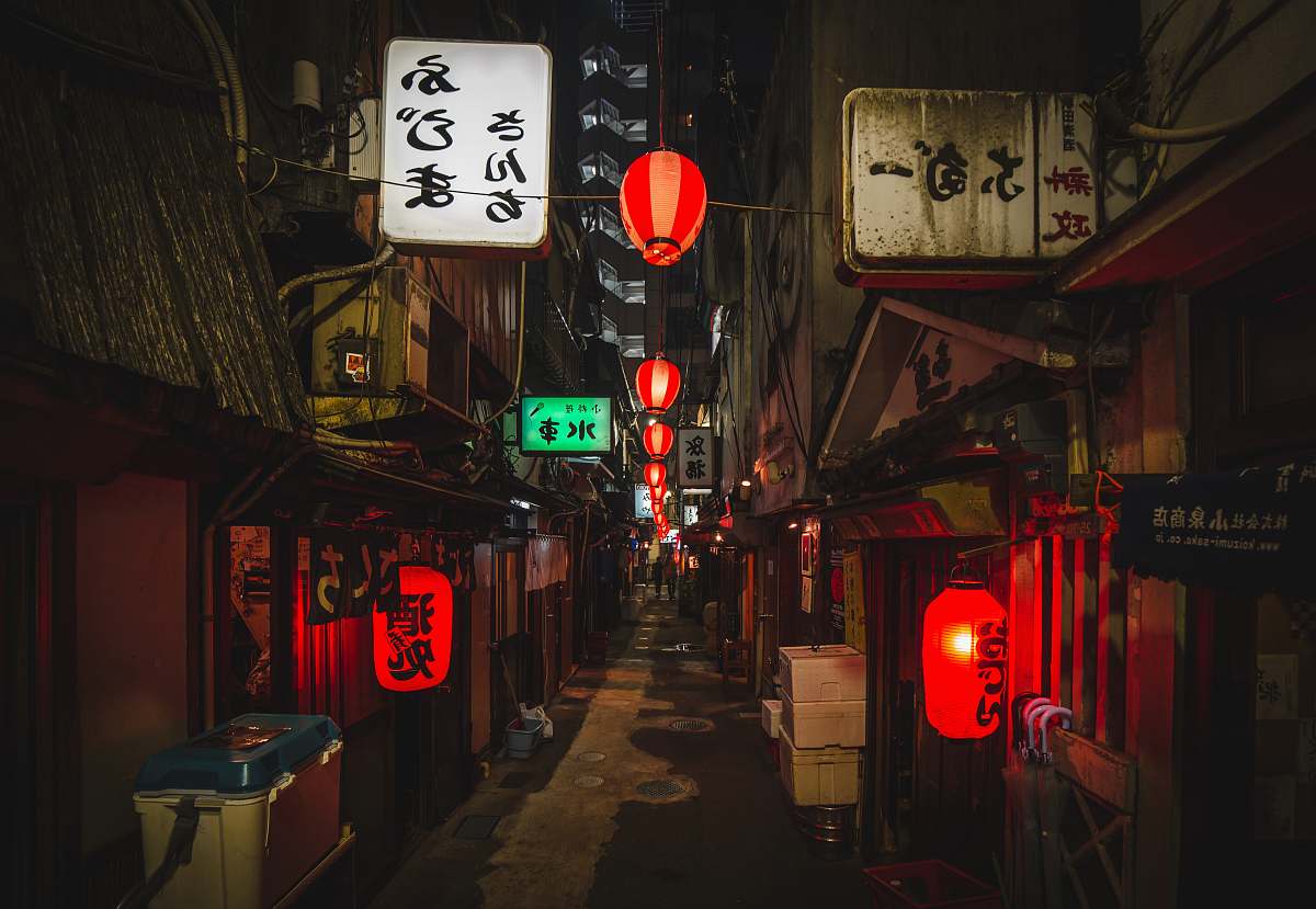 street streets during nighttime road