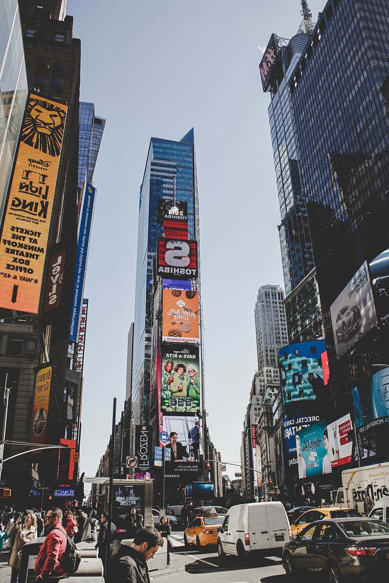 building Times Square, New York downtown