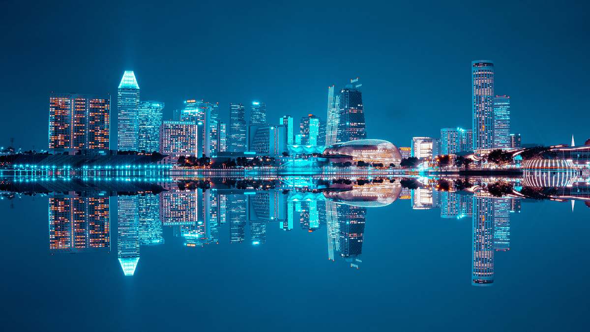 town water reflect photography of cityscape urban