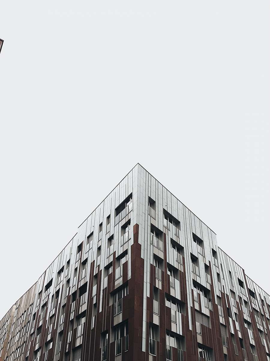 urban white and brown building town