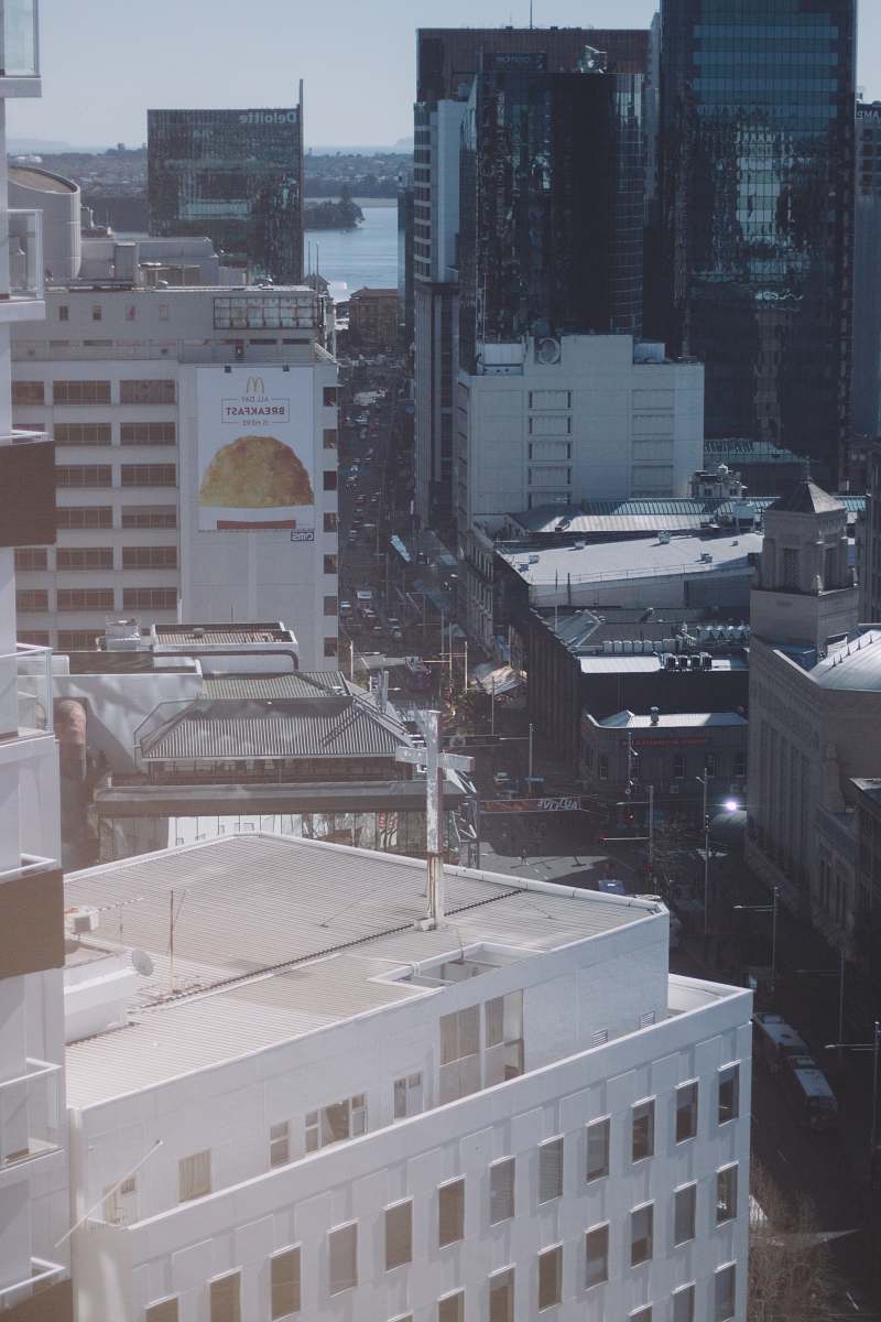 town white building during daytime building