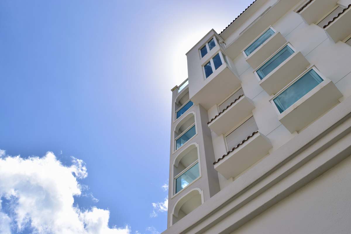 building white concrete building high rise