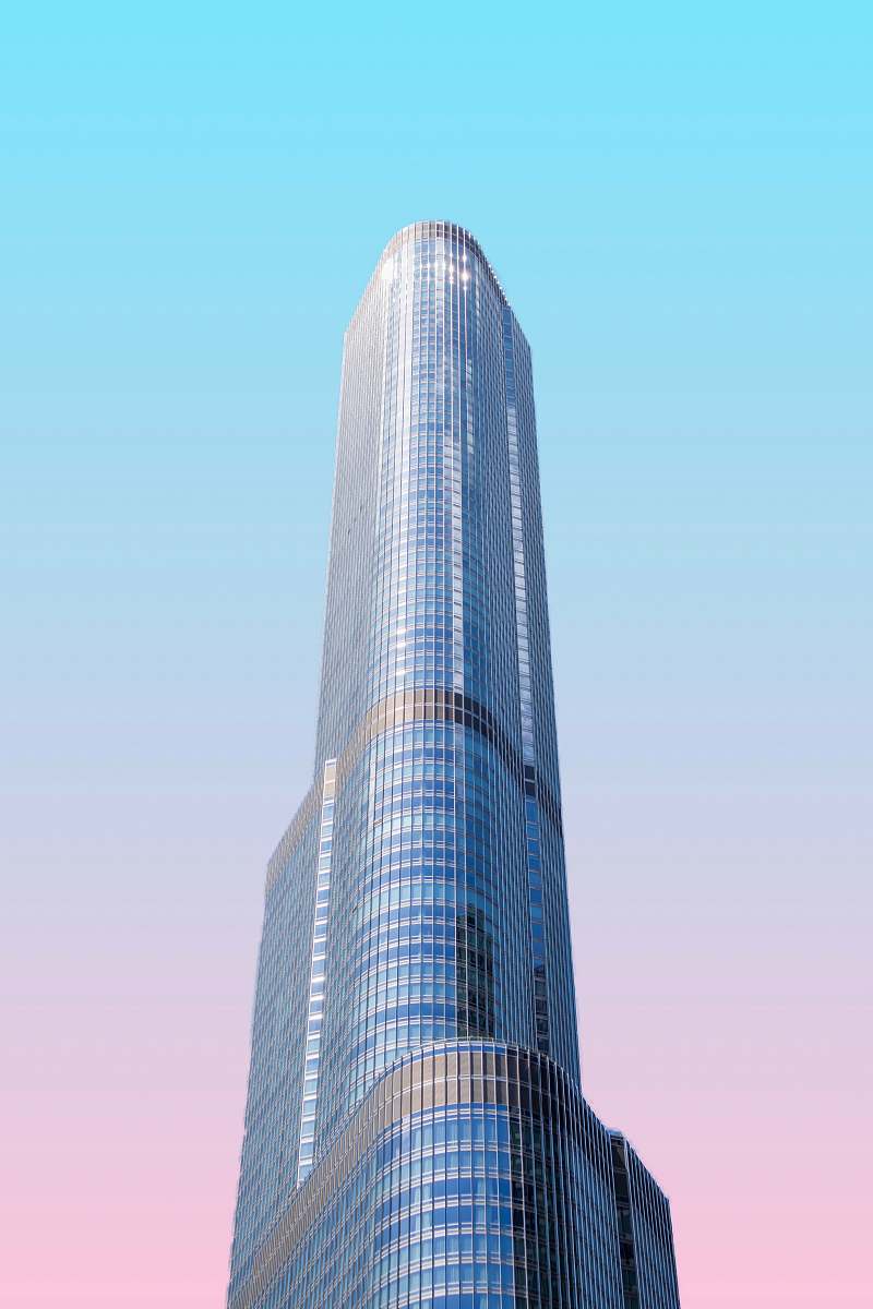 building worm view photo of blue building urban