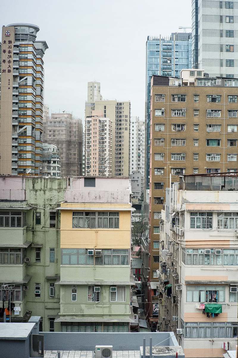 building yellow and green building high rise
